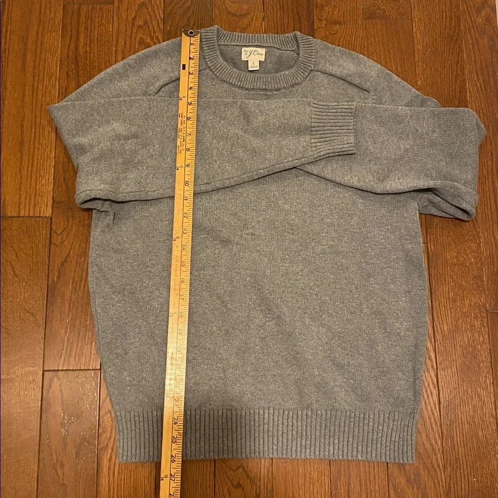 J. Crew Heather Gray Crewneck Sweater